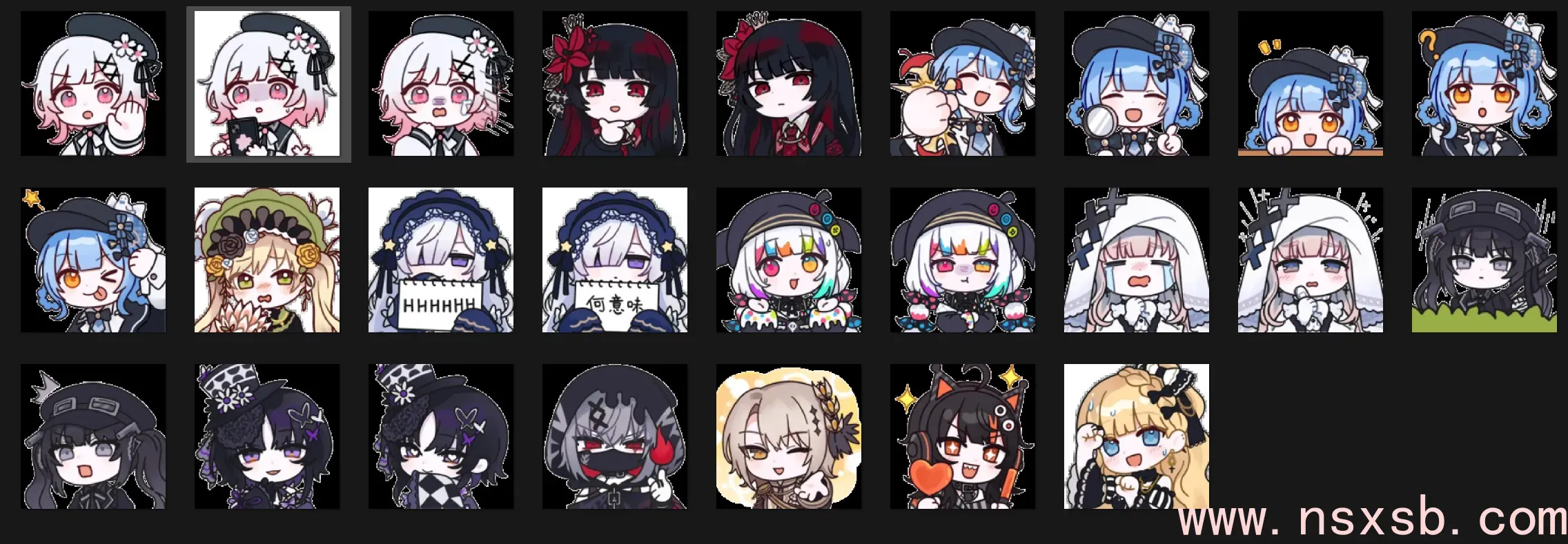 魔法少女的魔女审判表情包(背景颜色是Windows bug)